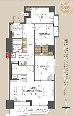 間取り ライオンズマンション発寒中央 3階/-