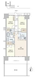 ドレッセ中央林間ブリーズコート 3LDKの間取図画像