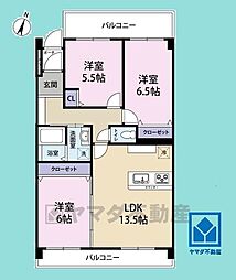 間取図画像 3LDK