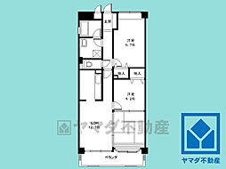 ジャルダン上ケ原壱番館 3LDKの間取図画像