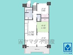 ファミール武庫川東 3LDKの間取図画像
