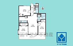 パレ北武庫之荘4 3LDKの間取図画像