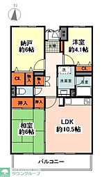 間取図画像 2SLDK