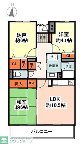間取り ライオンズマンション多摩動物公園 1階/103
