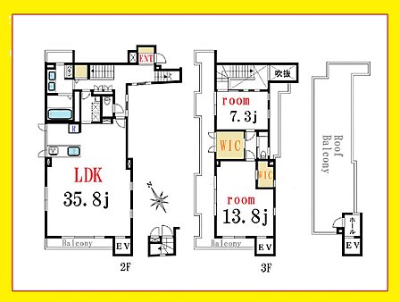 2LDK、専有面積157.49m2、バルコニー面積8.92m2