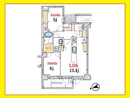 間取図画像 2LDK