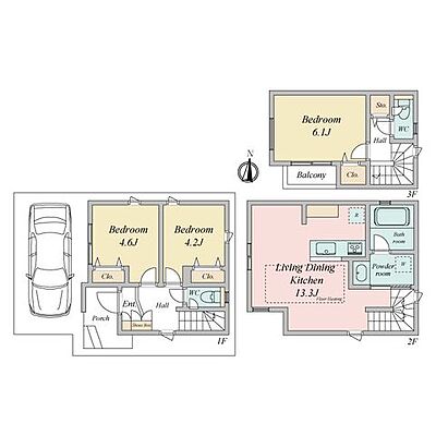 間取り 江戸川区北葛西二丁目