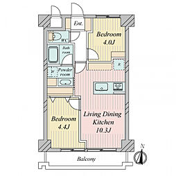 間取図画像 2LDK