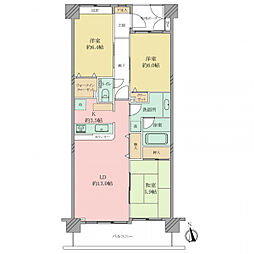 ライフレビュー藤沢ヒルズ 3LDKの間取図画像