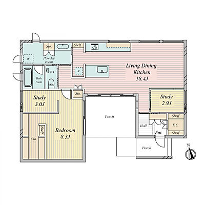 間取り つくばエクスプレス みらい平駅 徒歩16分