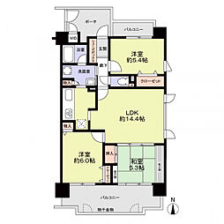 プリオーレ京都西院 3LDKの間取図画像