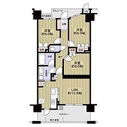 グラン・シティオ西京極 3LDKの間取図画像