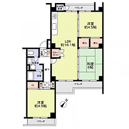 間取図画像 3LDK
