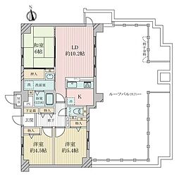 サンヴェール阪急塚口学園前 3LDKの間取図画像