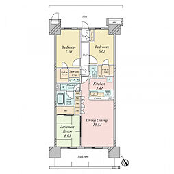 エストリオいには野 3SLDKの間取図画像