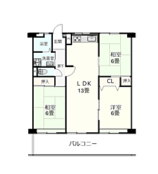 間取図画像 3LDK
