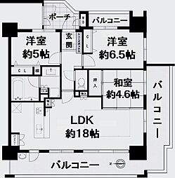 アリストふじと台ステーションファースト 3LDKの間取図画像