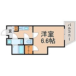 ファーストフィオーレ尼崎西 1Kの間取図画像