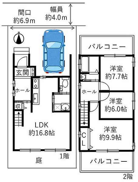 間取りを拡大表示