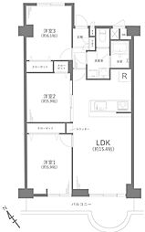 間取図画像 3LDK