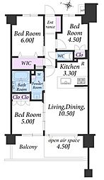 ヴェレーナ浦和南ザ・テラス 3LDKの間取図画像