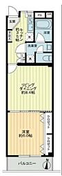 プリムローズ岸町 1LDKの間取図画像