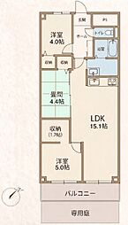 イトーピア西浦和 3LDKの間取図画像