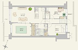 ラミーユ大宮ハイライズ1号棟ソレール棟 3LDKの間取図画像