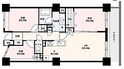 サンフィール大宮宮原 3LDKの間取図画像