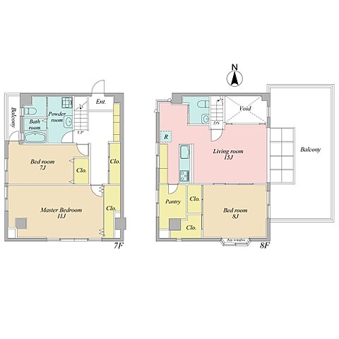 間取り ロイヤルハイツ 7階/-