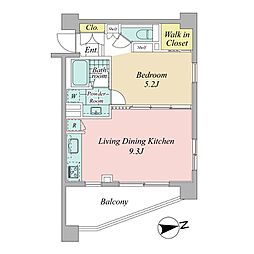 ジェイパーク恵比寿4 1LDKの間取図画像
