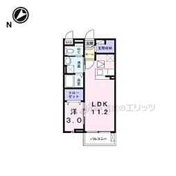 スマートコート 1LDKの間取図画像