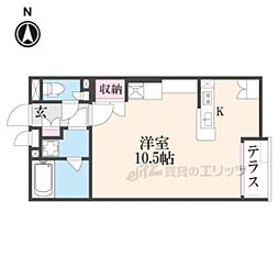 レオネクスト神田 ワンルームの間取図画像