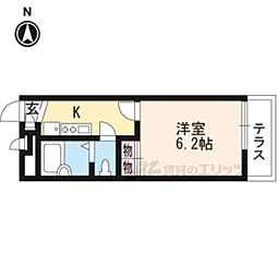 レオパレスMio 1Kの間取図画像