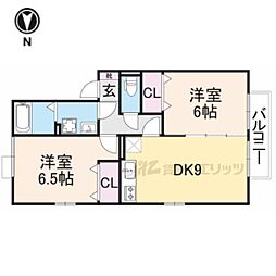 ジュンエクセレント 2DKの間取図画像