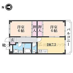 リッチモンド 2LDKの間取図画像