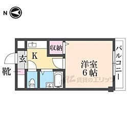 エス・ティマンション旭町 1Kの間取図画像