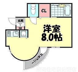 ハイ・グリーン松下 2Kの間取図画像
