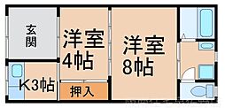 レナート市場南1 2Kの間取図画像