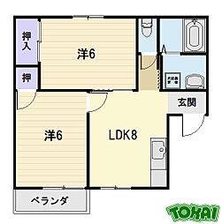Ma・Maison2 2LDKの間取図画像