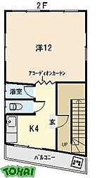 K・Tマンション 1Kの間取図画像