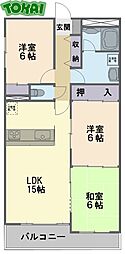 ヴィラ 3LDKの間取図画像