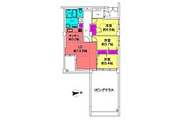 コートヒルズ湘南・日向岡 3LDKの間取図画像