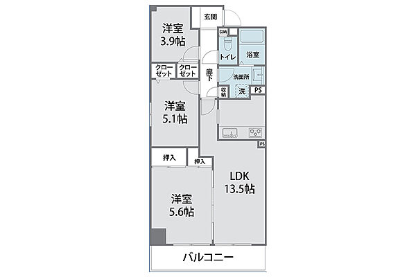 間取りを拡大表示