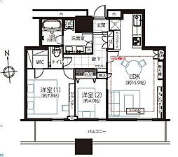 間取図画像 2LDK