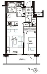 日神デュオステージ上北沢 1LDKの間取図画像