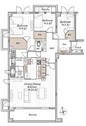 間取図画像 3LDK