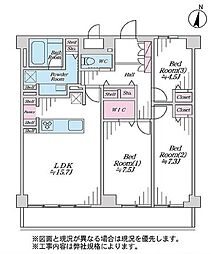 パレス永福 3LDKの間取図画像