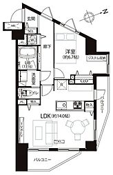 ディオレ西新宿 1LDKの間取図画像