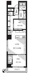 ライトコート四谷 2LDKの間取図画像